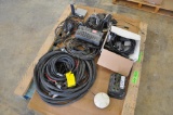 Pallet of misc. wiring harnesses, controllers, etc.