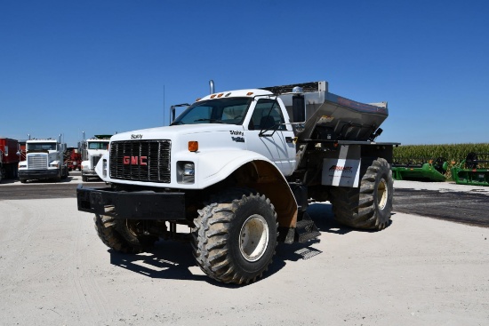 1994 GMC TopKick dry fertilizer spreader truck