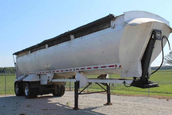 2006 Mac 38' aluminum frameless dump trailer