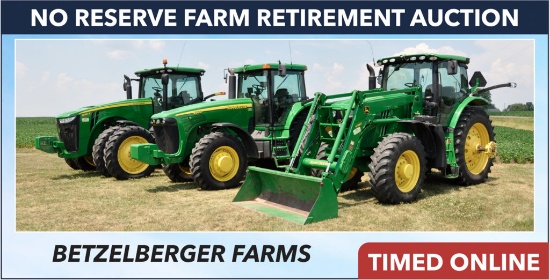 No-Reserve Farm Retirement Auction - Betzelberger