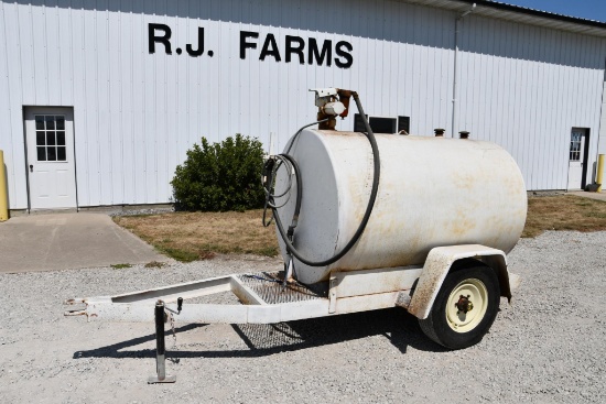 560 gal. fuel tank on single axle trailer