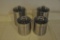 4-pc Stainless Canister Set