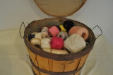1/2 Bushel Basket of sewing string
