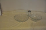 Glass bowls, etc.