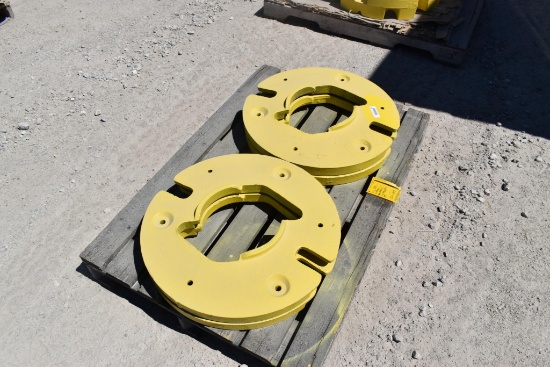 (4) John Deere rear wheel weights