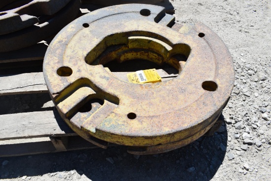 (2) John Deere wheel weights