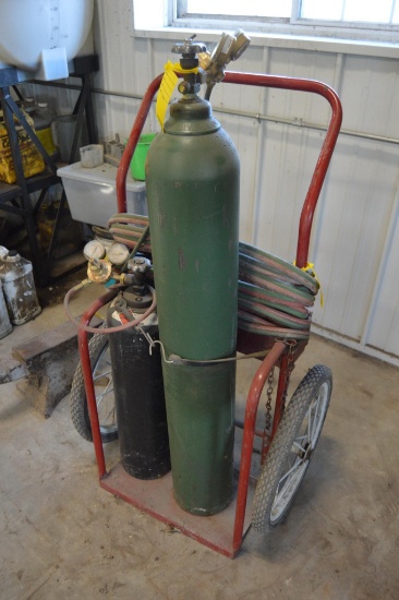 Acetylene torch set w/ cart etc.