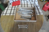 Ratchet wrenches & larger Stanley open & boxed end wrenches