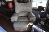 Leather swivel recliner, like new