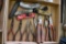 Flat of pliers and box cutters