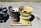 Pallet of implement wheels