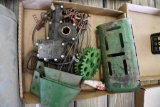 Flat of planter parts and miscellaneous