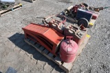 Gas cans, car ramps, dolly and misc.