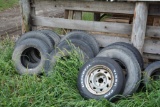 Assorted imp. Tires and rims