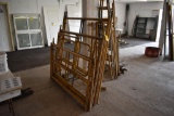 3 sections of scaffold w/ladders, wheels & walk door