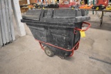 Rubber Maid rolling dumpster w/ lid