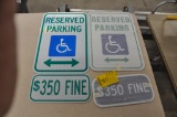 lot of handicap signs