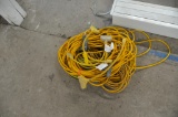 (5) extension cords & (4) 3-way plugs