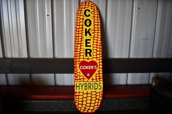 Coker's Hydrids porcelain sign