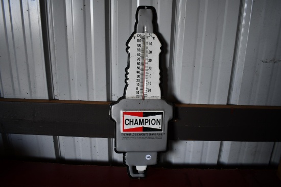 Champion Spark Plugs tin thermometer