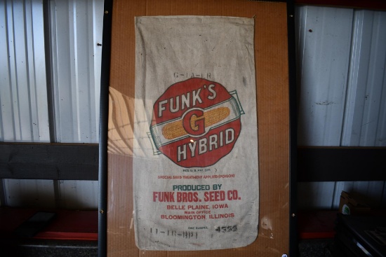 Funk's G Hybrid cloth seed sack in frame