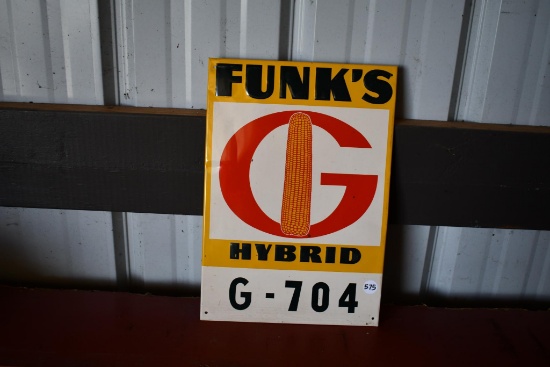 Funk's G Hybrid G-704 tin single sided sign
