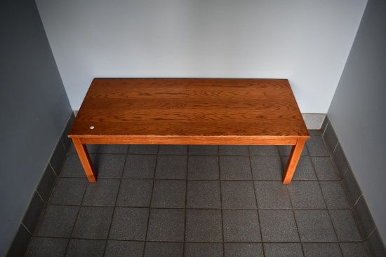 oak coffee table - 20" X 48"
