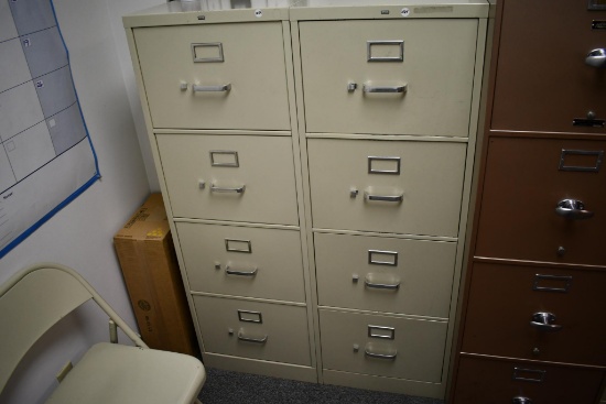 (2) Hon 4 drawer file cabinets