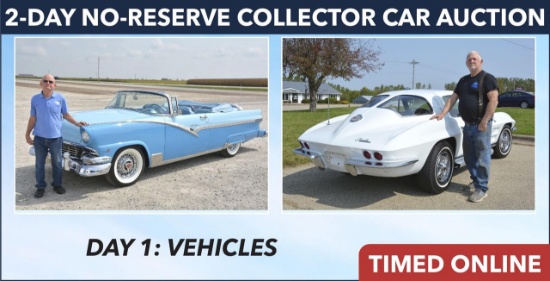 Day 1: No Reserve Collector Car & Memorabilia