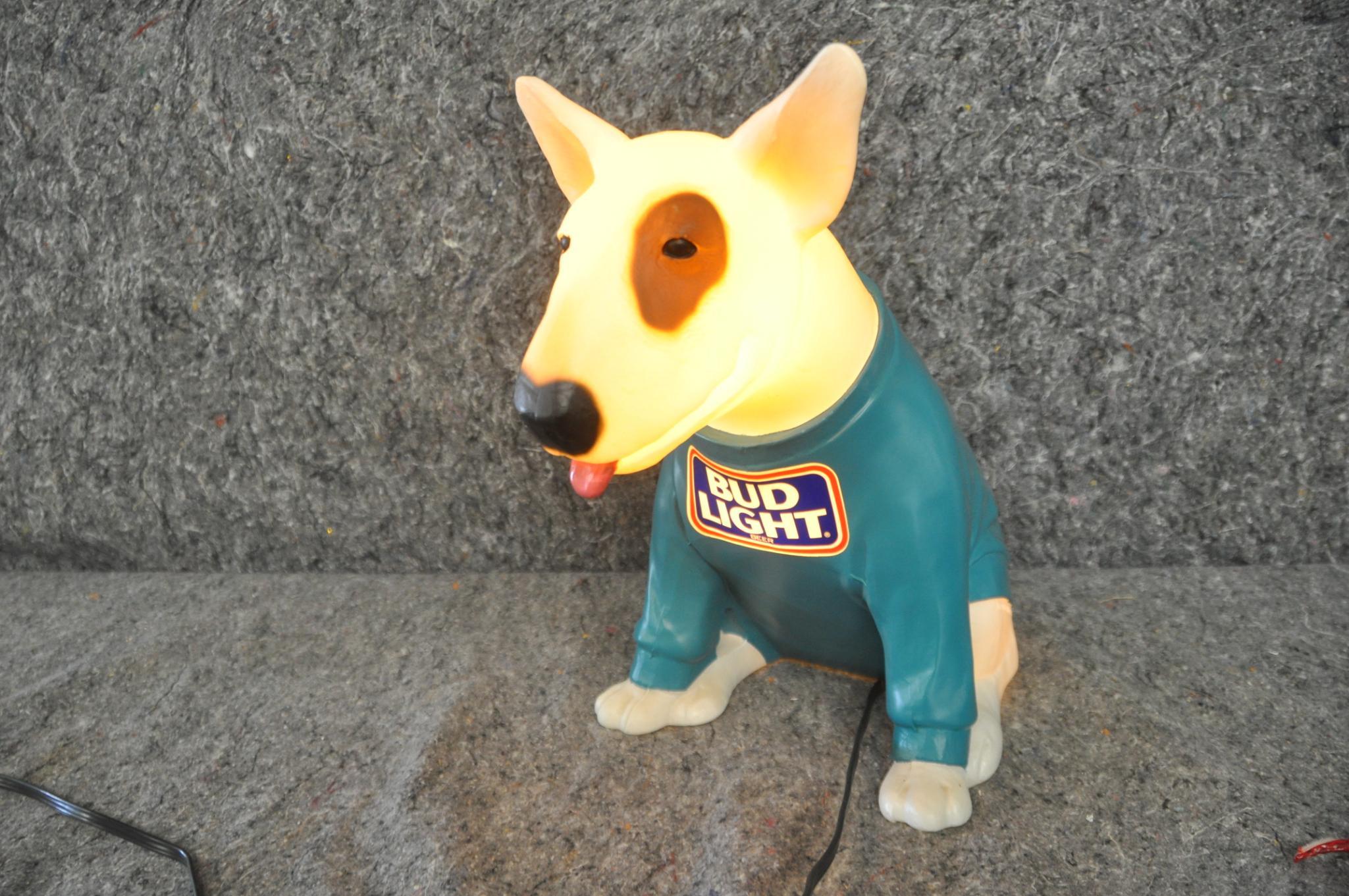 Bud-Light Spuds Mackenzie light up plastic | Proxibid