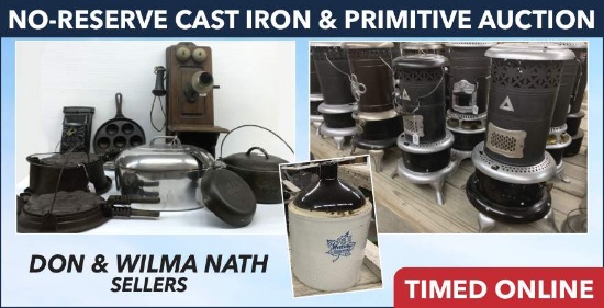 No-Reserve Cast Iron & Primitive Auction - Nath