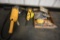 (2) DeWalt 110 V angle grinders & misc. wheels