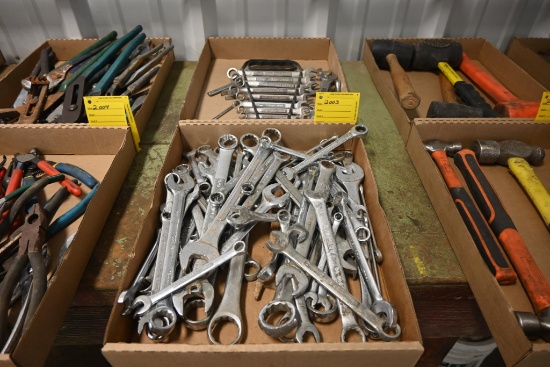 (2) Flats of standard/metric open end & box end wrenches