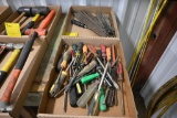 (2) Flats of screwdrivers & files