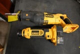 DeWalt 18 V cordless Sawzall, 18 V cordless cut out tool, sells complete w/battery