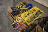 Pallet of tow straps, bungies & misc.