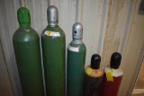 (3) Oxygen, (2) acetylene bottles