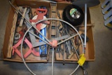 (2) Flats of tire tools, levels & measuring wheel