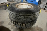 (2) 10R20 tires & wheels