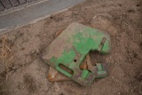 (2) John Deere suitcase weights