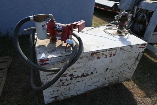 110 gal. portable fuel tank complete w/12volt Fill Rite pump and hose