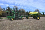 2011 John Deere 1890 30' air drill & 2011 John Deere 1910 pull behind cart