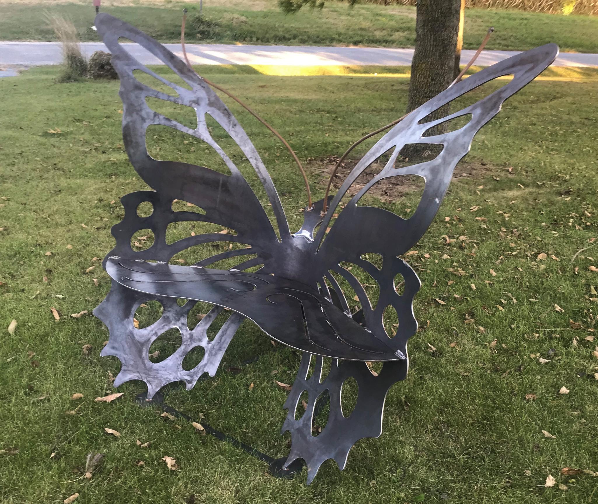 Metal Butterfly Garden Bench Proxibid