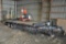 2011 Quality 20' deck-over flatbed trailer w/seed blower