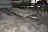 Double-T 16' flatbed trailer