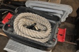 Tow rope in poly case