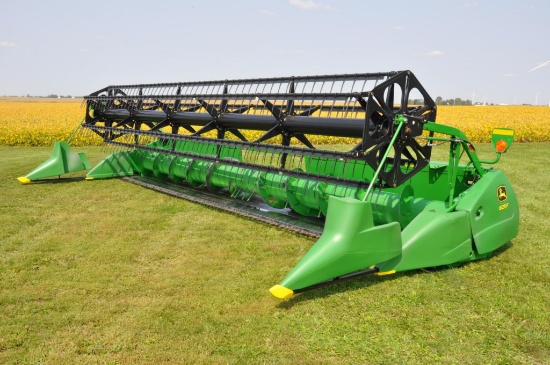 2012 John Deere 625F 25' HydraFlex platform