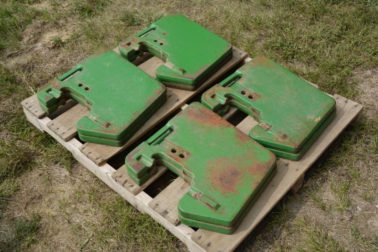 (8) John Deere suitcase weights