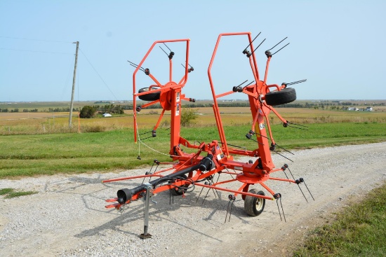 2010 Kuhn GF5202 THA 4-basket hay tedder