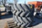 (2) Goodyear 800/65R32 tires and rims